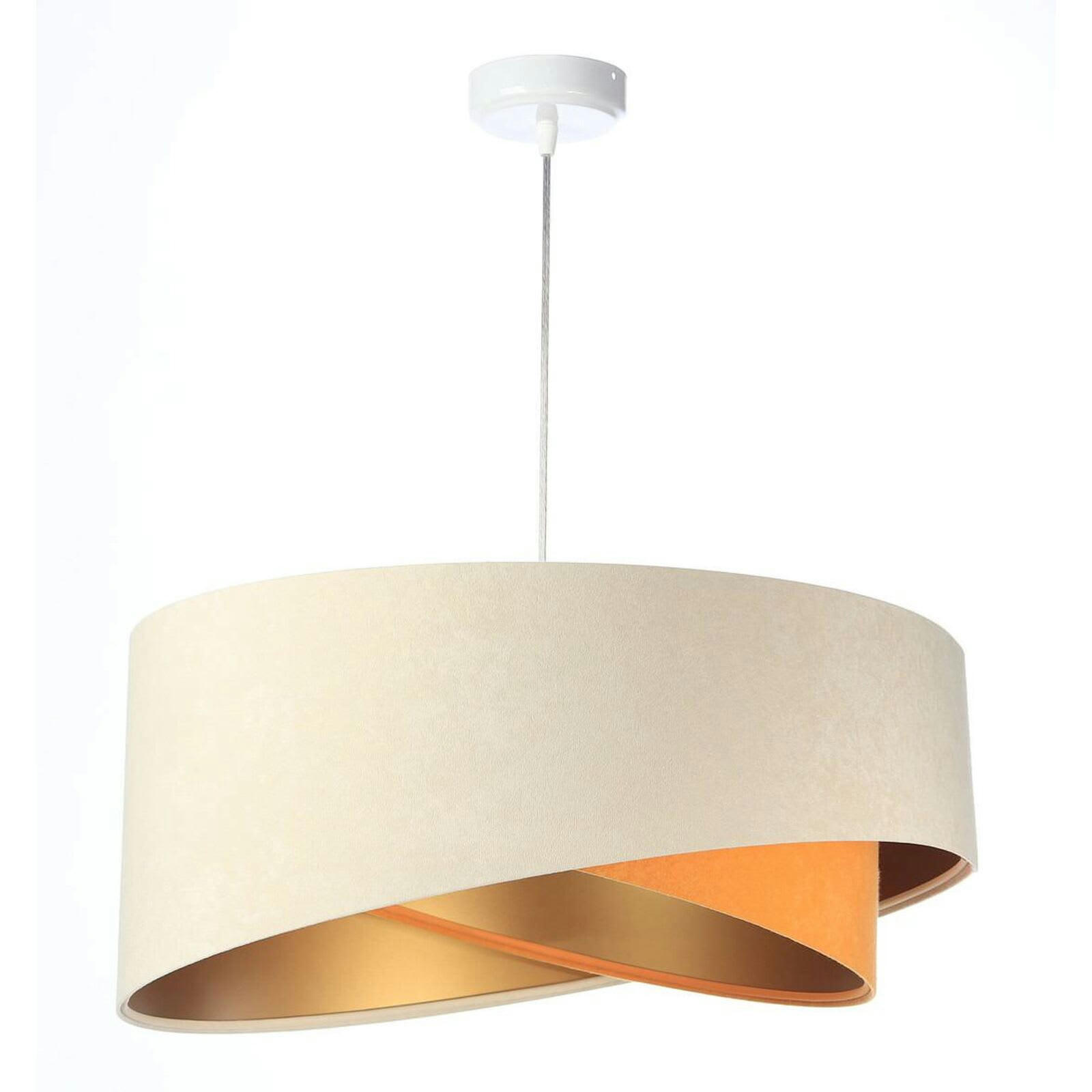 GALAXY - Suspension Tissu Beige 50x50x105 cm