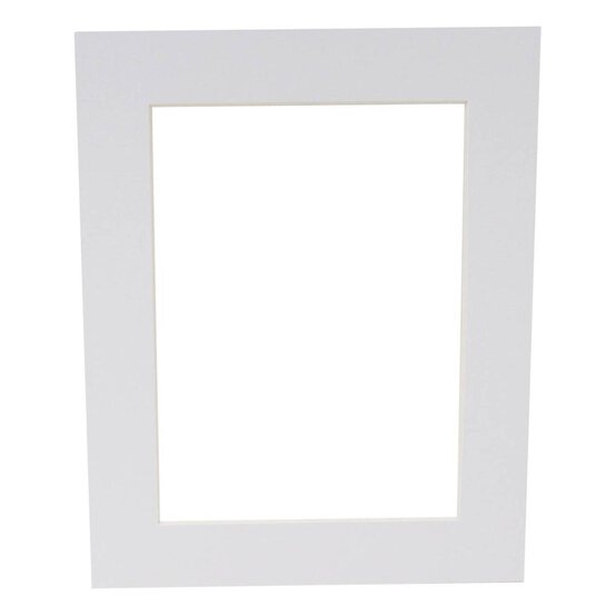 Iced White Single Aperture Mount 10 x 8 Inches