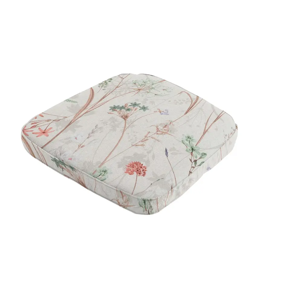 Madison - Zitkussen Wicker Donna natural canvas eco  - Ca. 48x48 cm - Set van 4