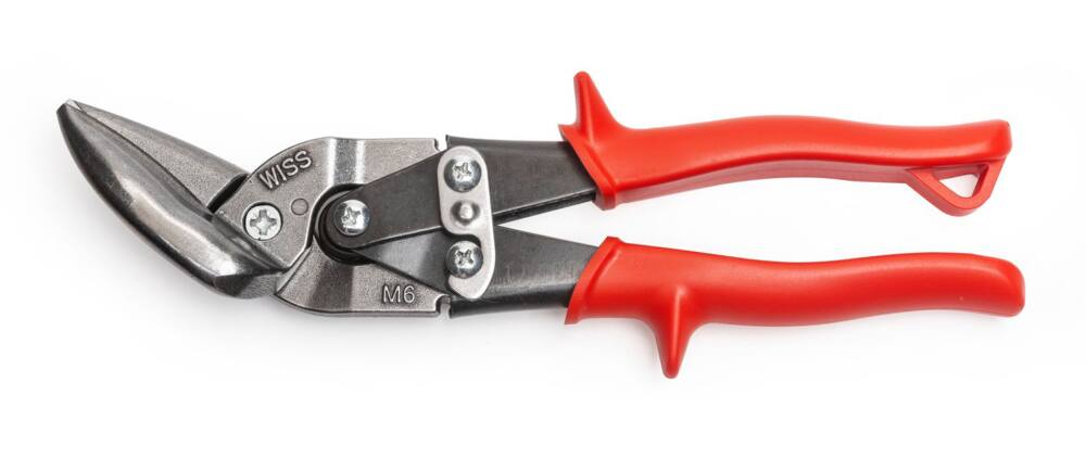 Wiss M6R Metalmaster® Offset Straight and Left Cut Aviation Snips, 1-1/4-in Cut Capacity, 9-1/4-in