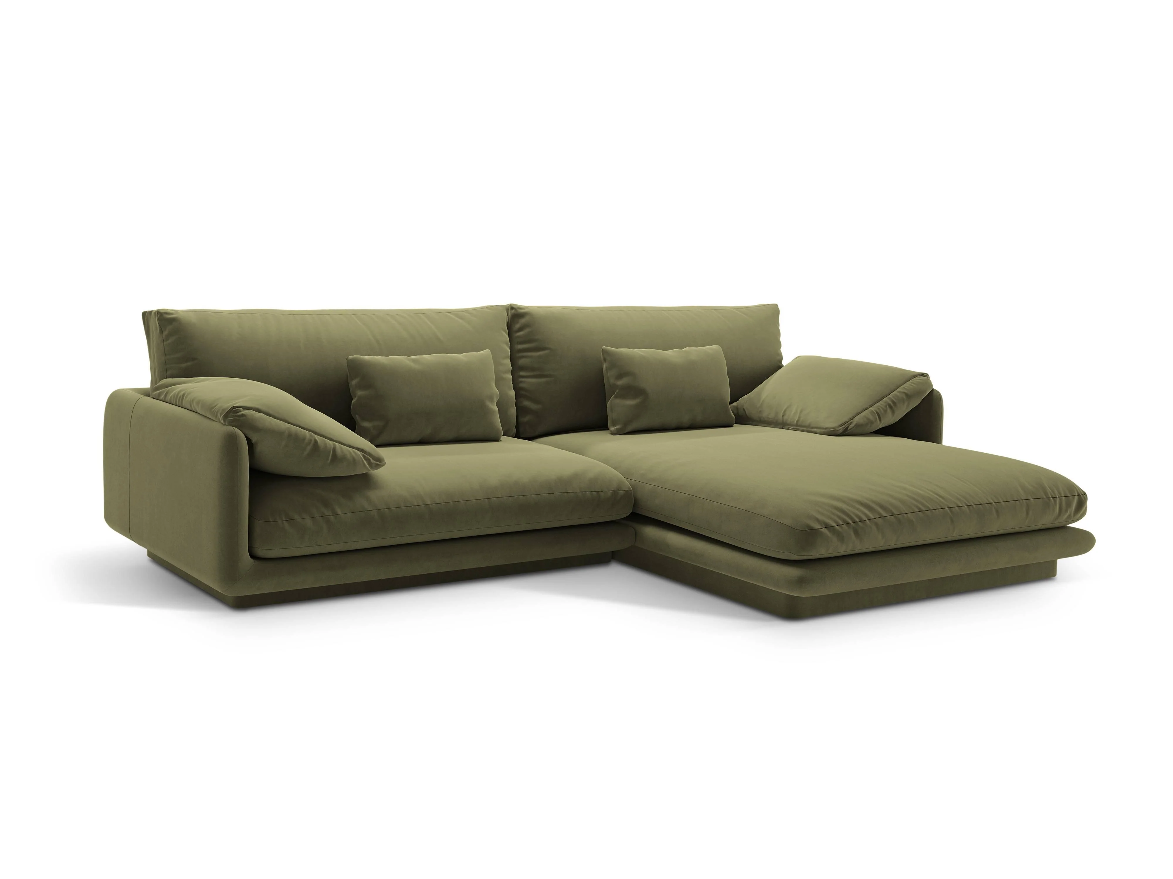 4-zits hoekbank Torino rechts velvet