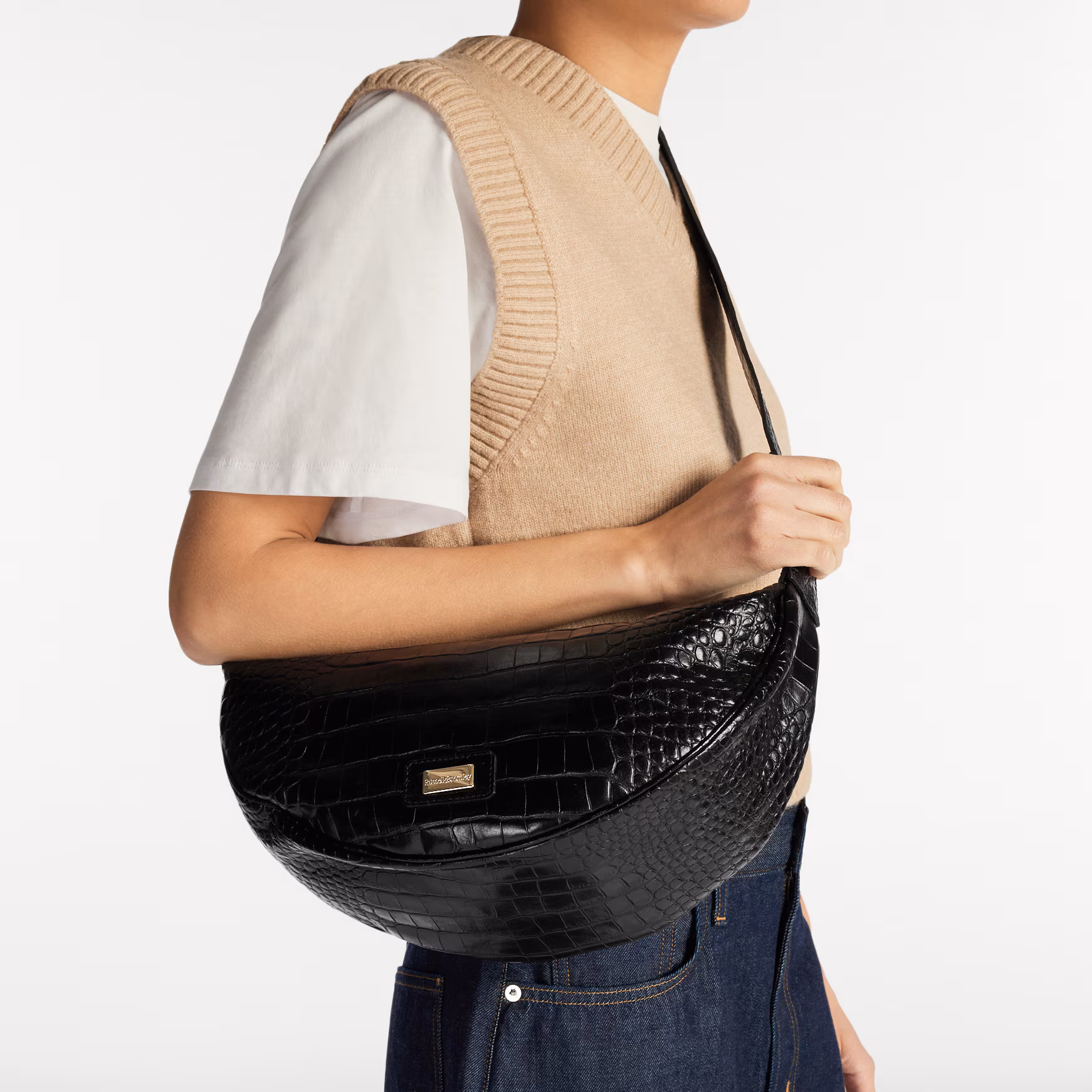 Parabola<br>Half Moon Crossbody Bag