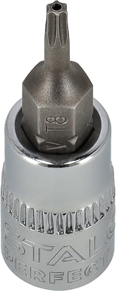 Klucz trzpieniowy TORX na nasadce 1/4” TT8 STALCO PERFECT S-85671