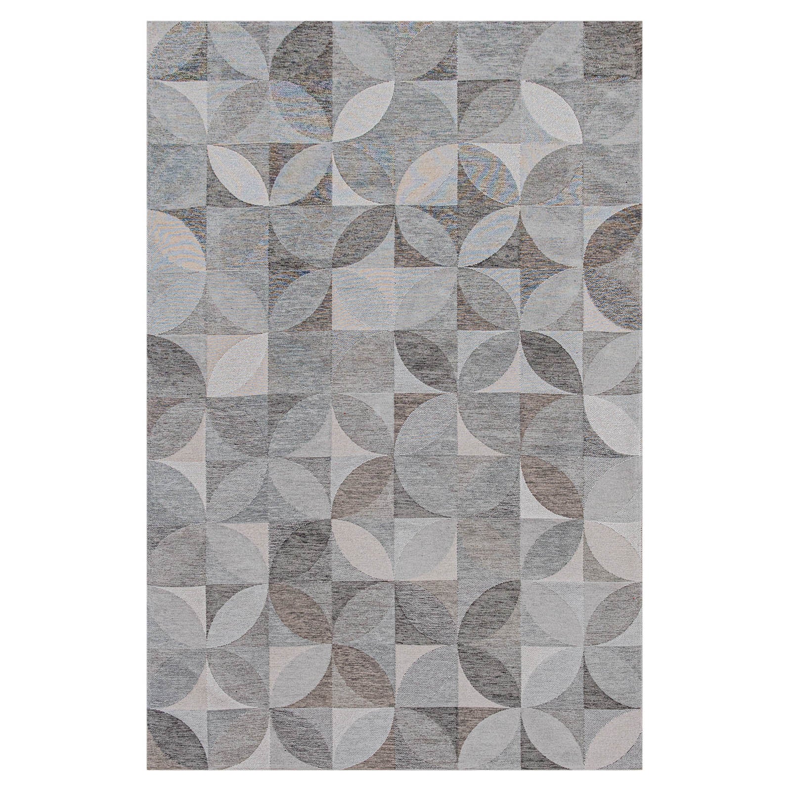 Lola&Moi vloerkleed Rock Crystal - zilver - 170x240cm