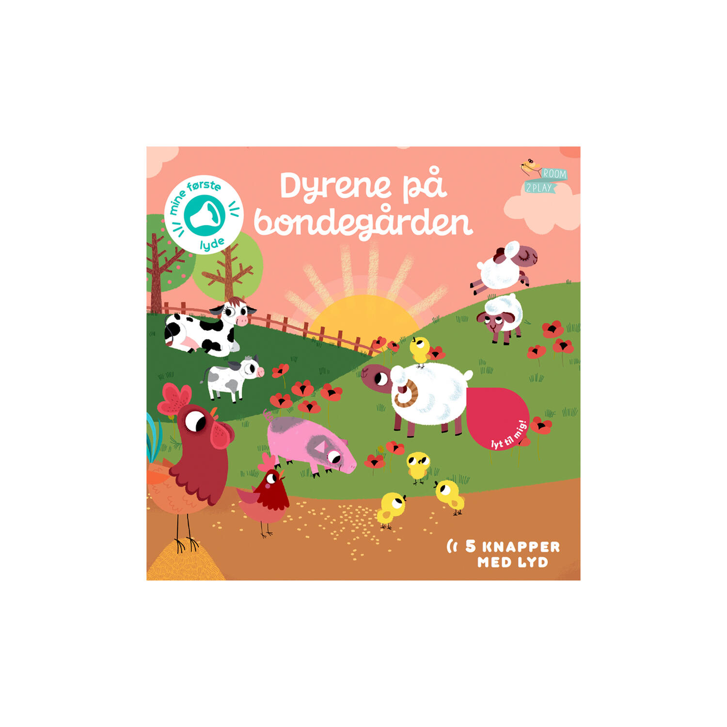 Pegebog med lyd - Dyrene p&aring; bondeg&aring;rden