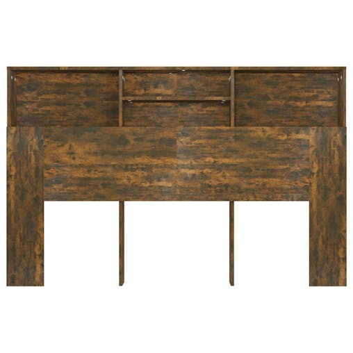NNEVL Headboard Cabinet Smoked Oak 160x19x103.5 cm