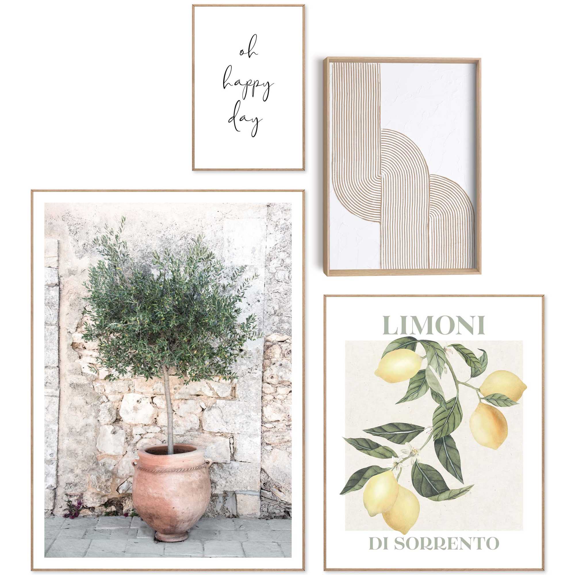 Reinders - Italiaanse sfeer - Wanddecoratieset in verschillende format