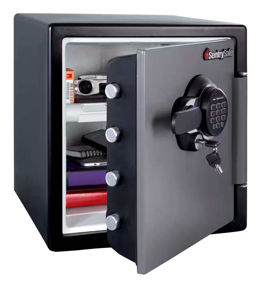 SentrySafe Extra-Large Steel Security Fire Safe Box With Digital Keypad, 34.8-L, Black