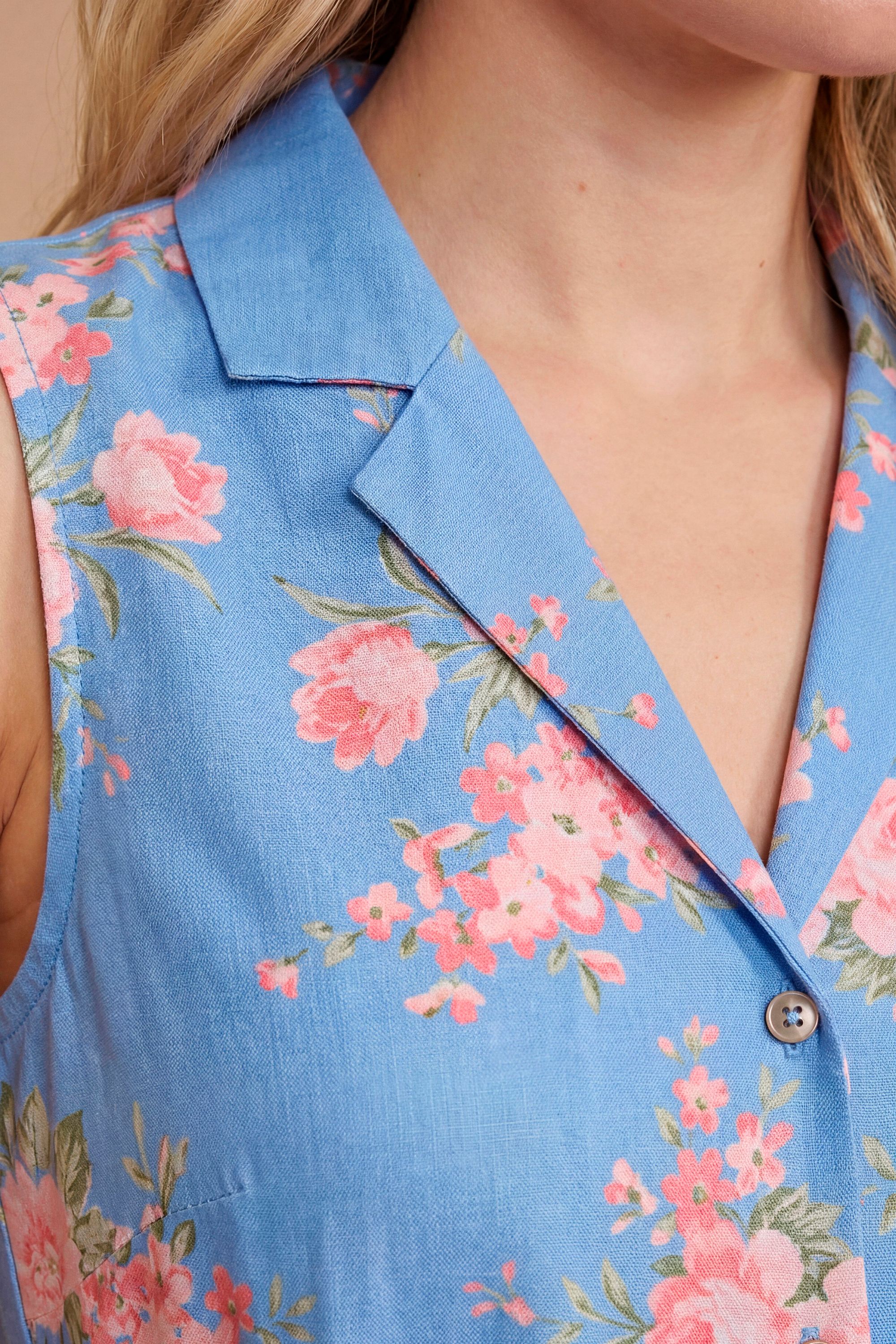 Dorothy Perkins Button Down Belted Printed Midi Dress
