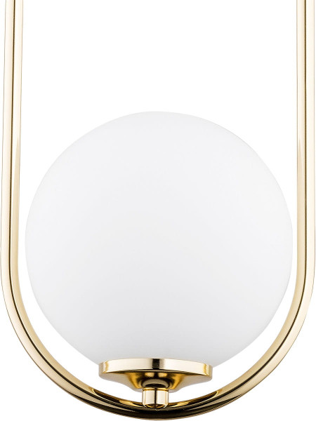 Lampa wisząca złoto-biała Noval 1xE14x40W wym: 80x16x15 cm Alfa