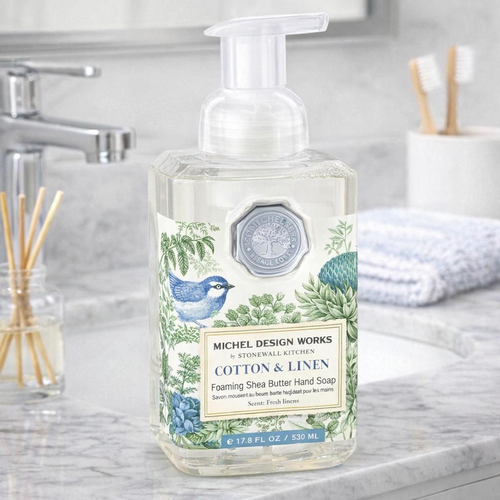 Michel Design Works Foaming Hand Soap Cotton & Linen 530ml