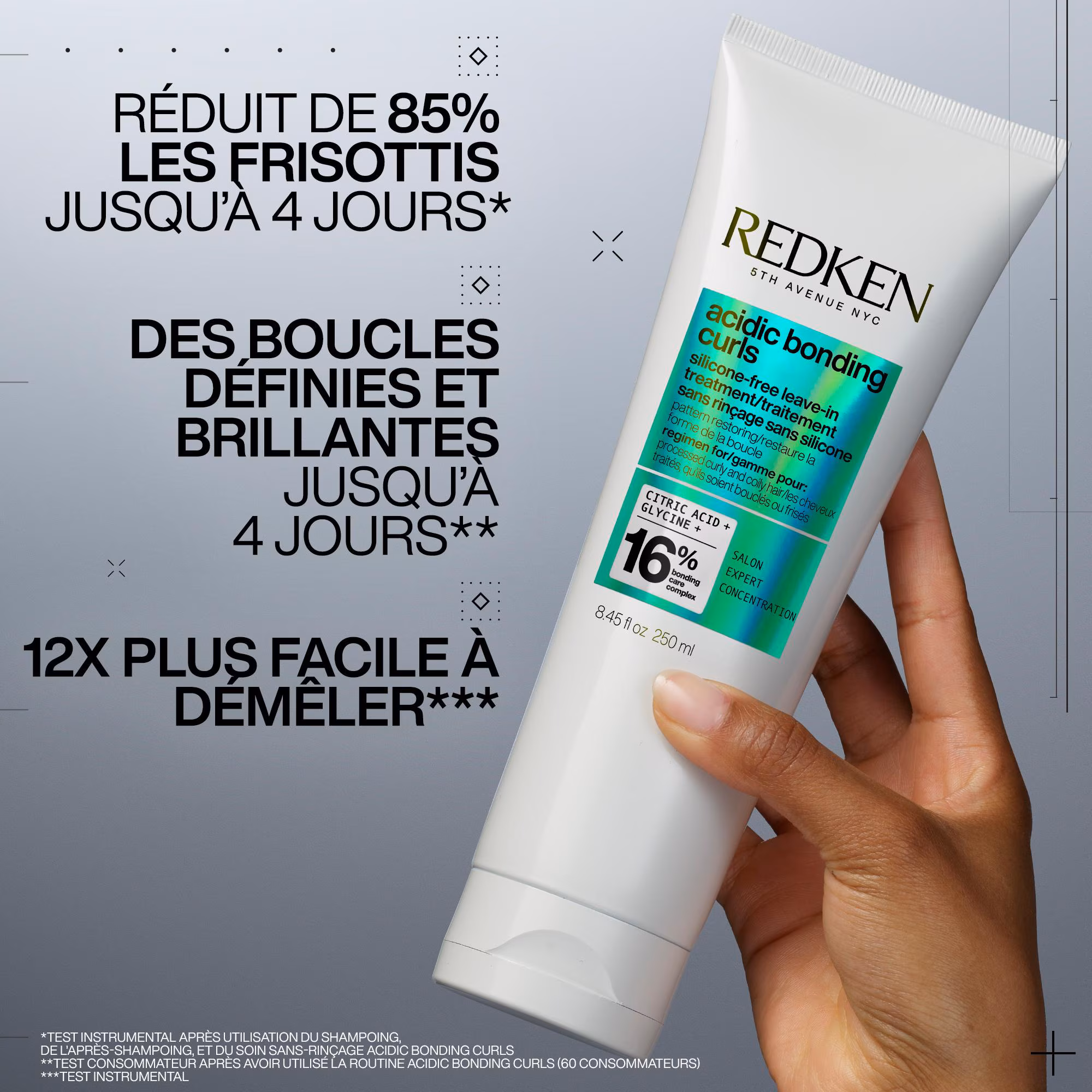 ACIDIC BONDING CURLSSoin sans rinçage réparateur pour cheveux bouclés abimés