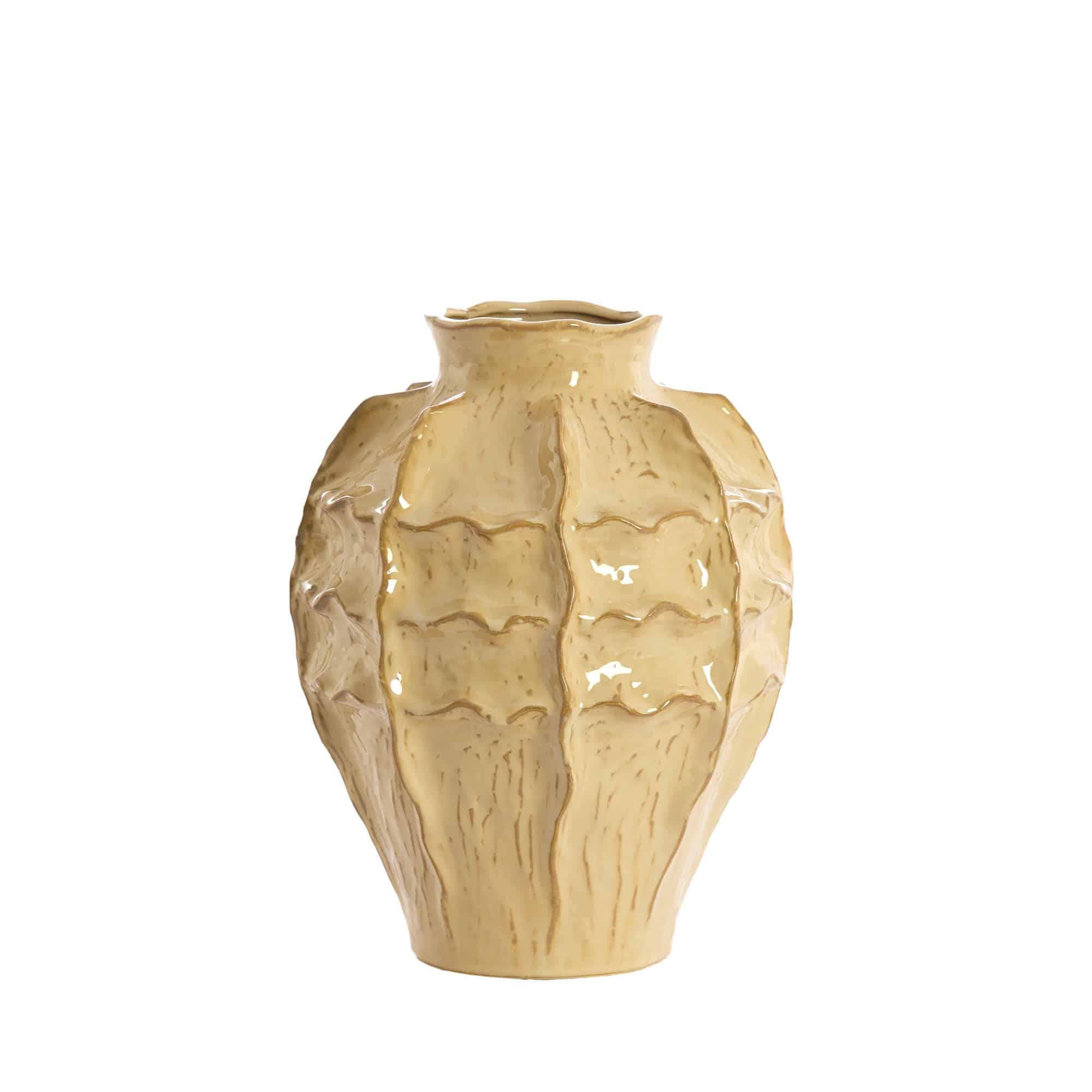 Light & Living vaas Loseto - bruin - Ø26cm