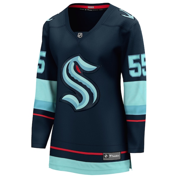 Ryan Lindgren Seattle Kraken  Women's Home Breakaway Jersey - Deep Sea Blue