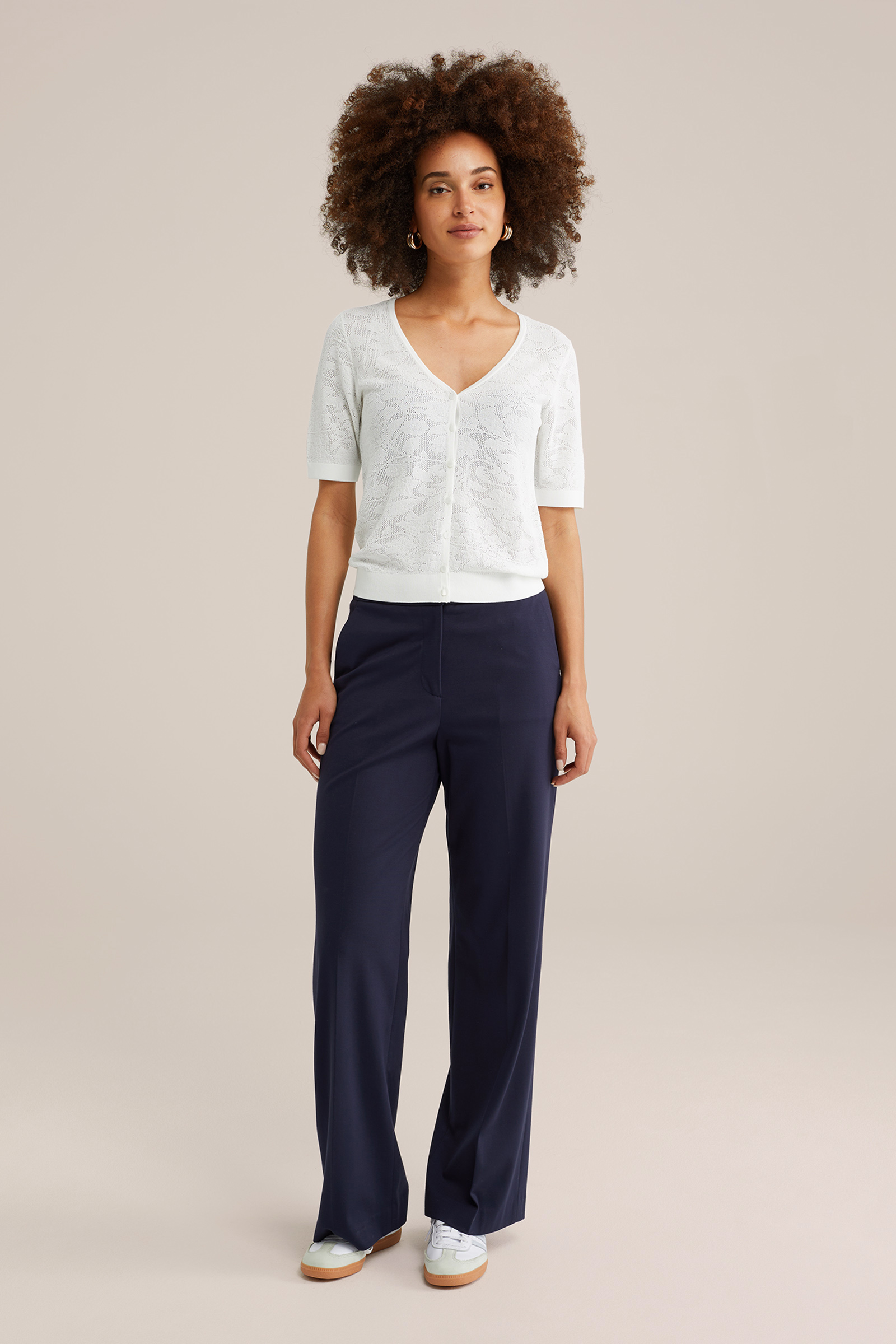 Dames fijngebreid vest