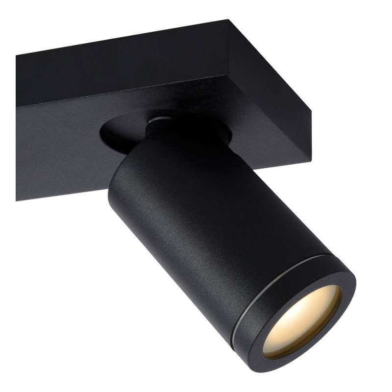 Spot LED pour salle de bain Taylor noir GU10 3 x 5 W LUCIDE