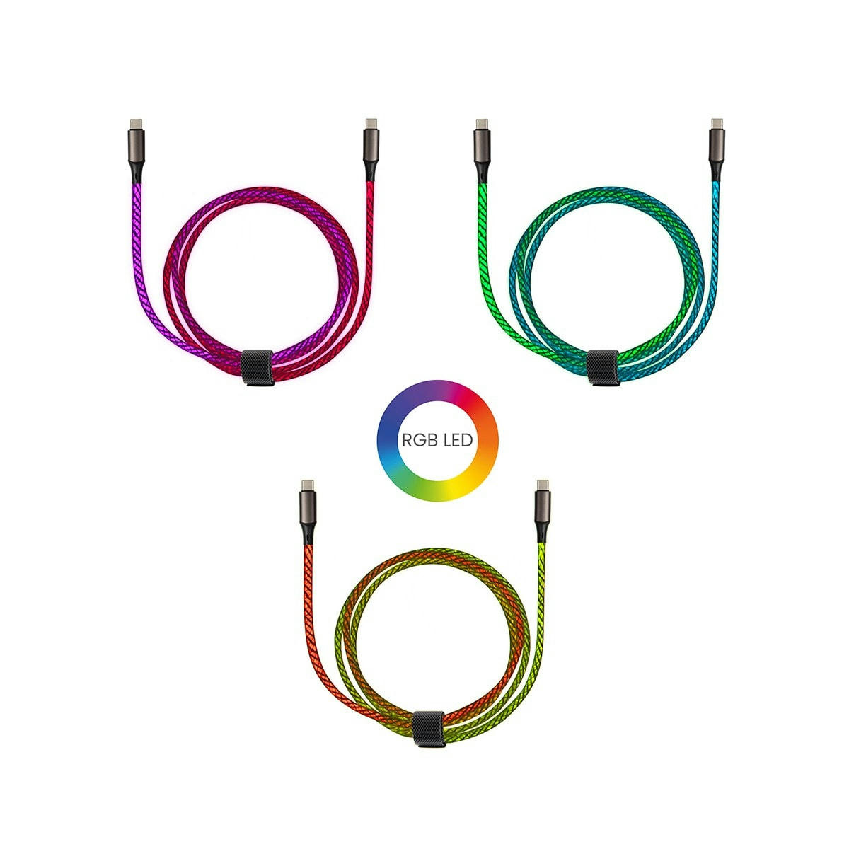 - Câble lumineux USB C Type C fast charge