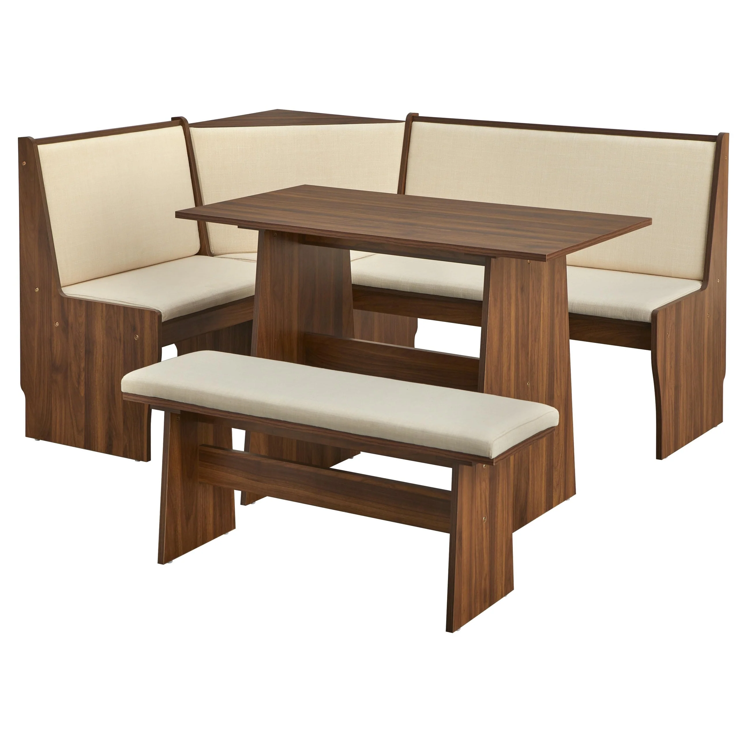 Simple Living Talia 3-Piece Upholstered Nook Dining Set