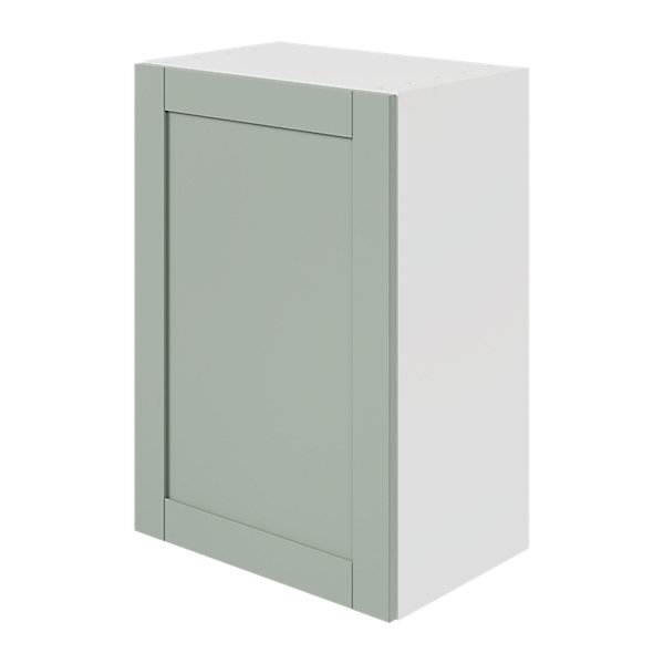 Caisson haut de cuisine Caraway GoodHome blanc H. 72 cm x L. 50 cm
