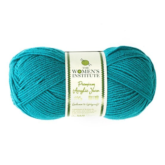 Women's Institute Dark Turquoise Premium Acrylic Yarn 100g