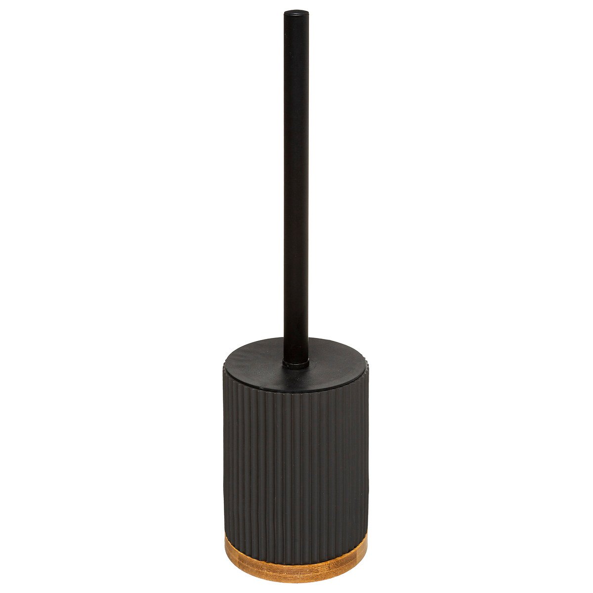 Escova wc NATUREO preto com base em bambu