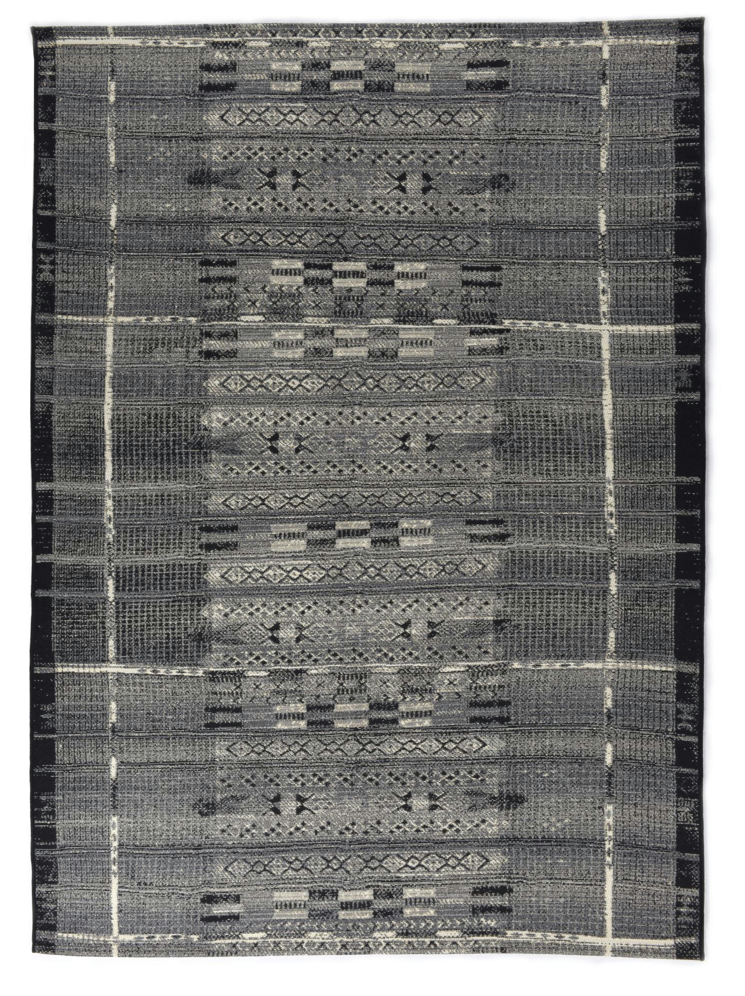 AURORA - Tapis d'extérieur tissé plat - gris multicolore 240x340 cm