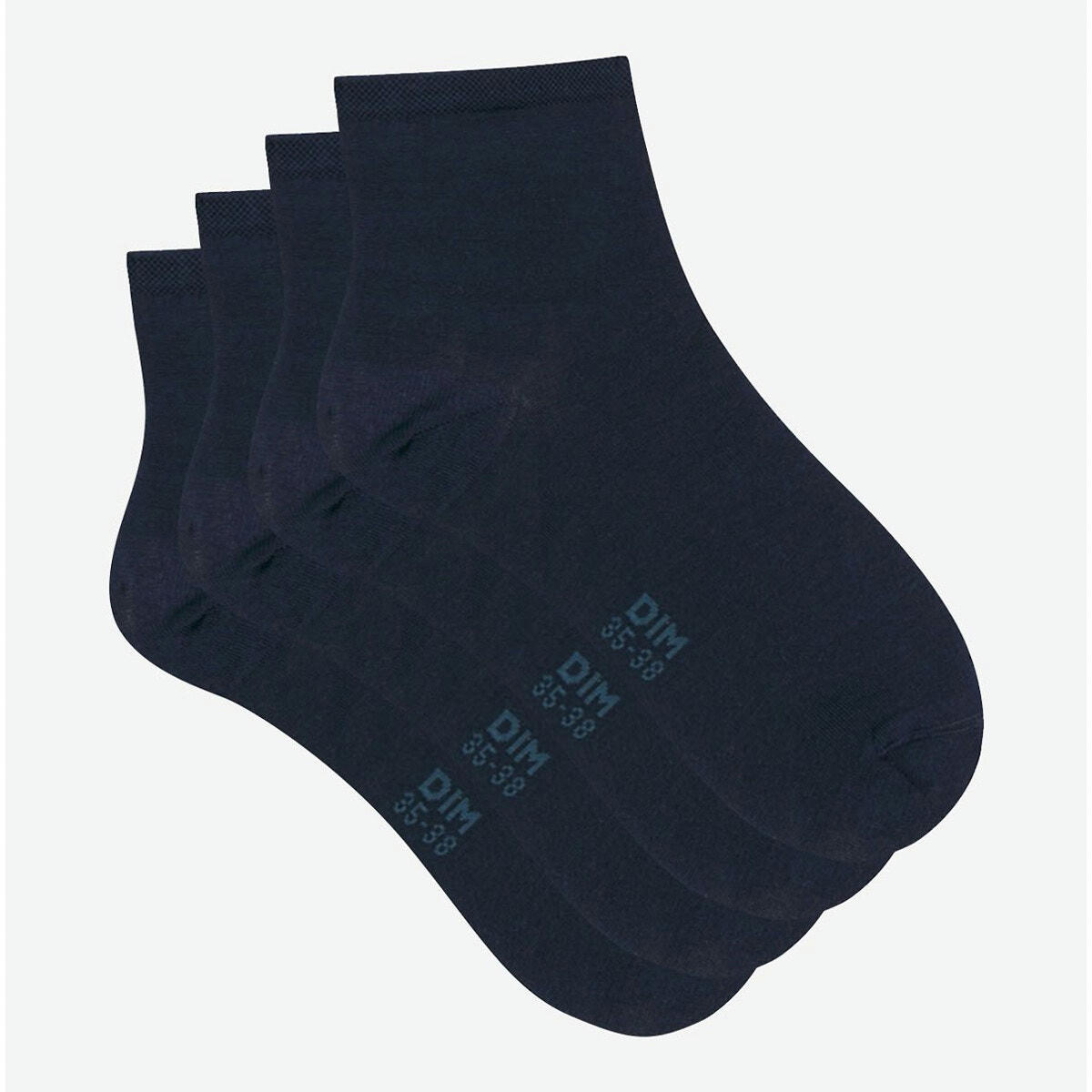 Lot de 2 socquettes en coton mercerisé