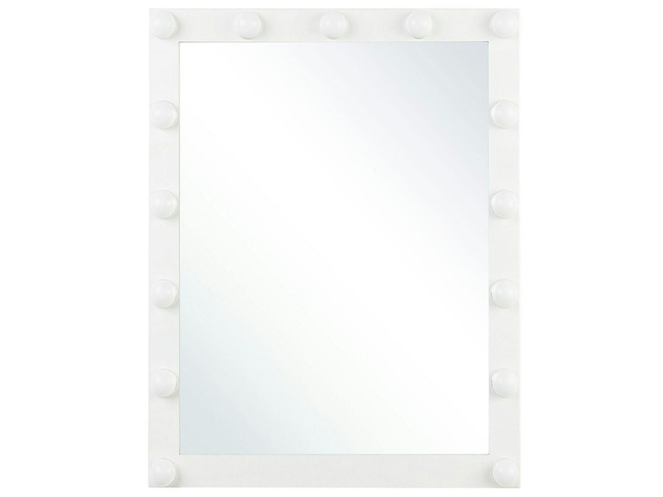 ODENAS - Miroir en métal blanc 60x50
