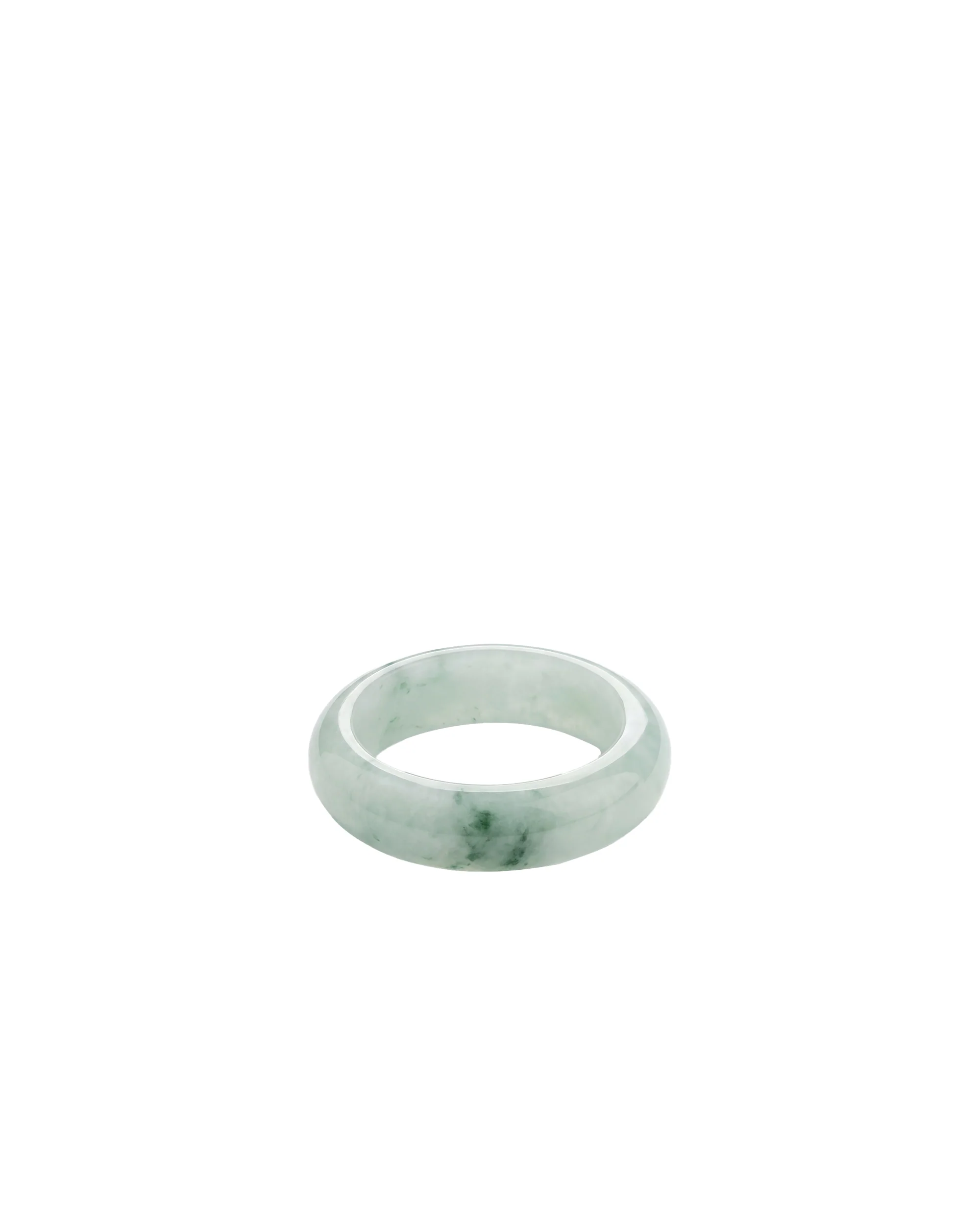 Koi — Mottled Green Jade Ring