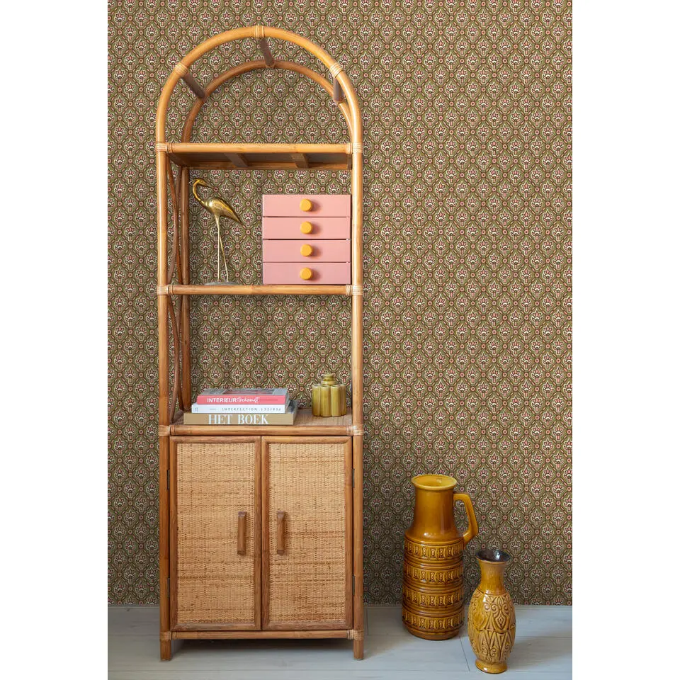 ESTAhome behang vintage bloemen groen - 50 x 900 cm