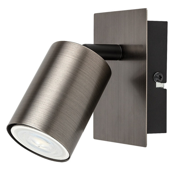 Spot okrągły armatnia szarość GERHARD 1xGU10x15W IP20 Rabalux