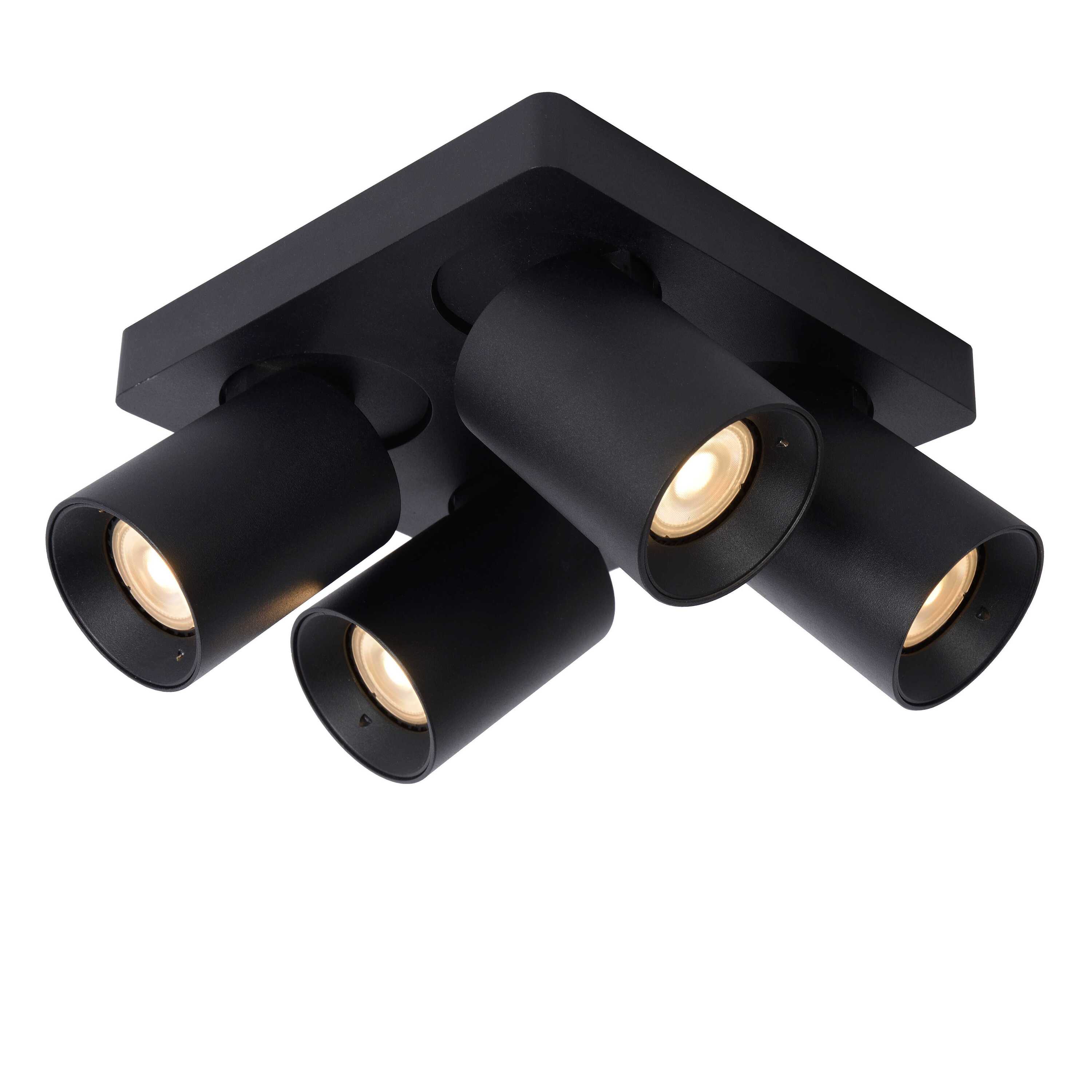 Nigel 4 spot LED zwart