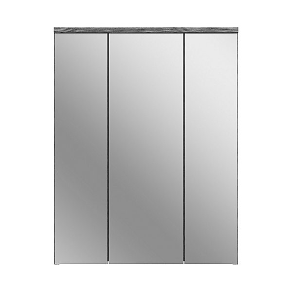 Meuble de rangement de salle de bain WILLIAMBlanc et gris foncé9 niches suspendues