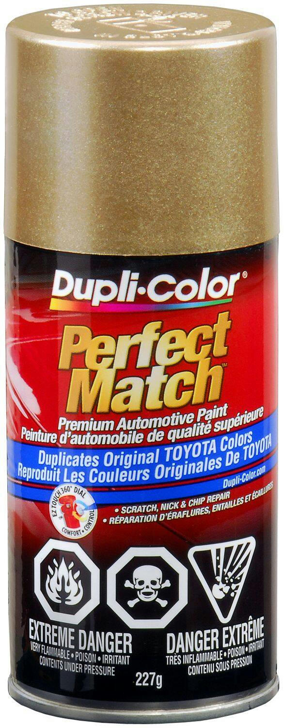 Dupli-Color Perfect Match Premium Acrylic Lacquer Automotive Aerosol Spray Paint, Light Beige Metallic (4D2), 227-g