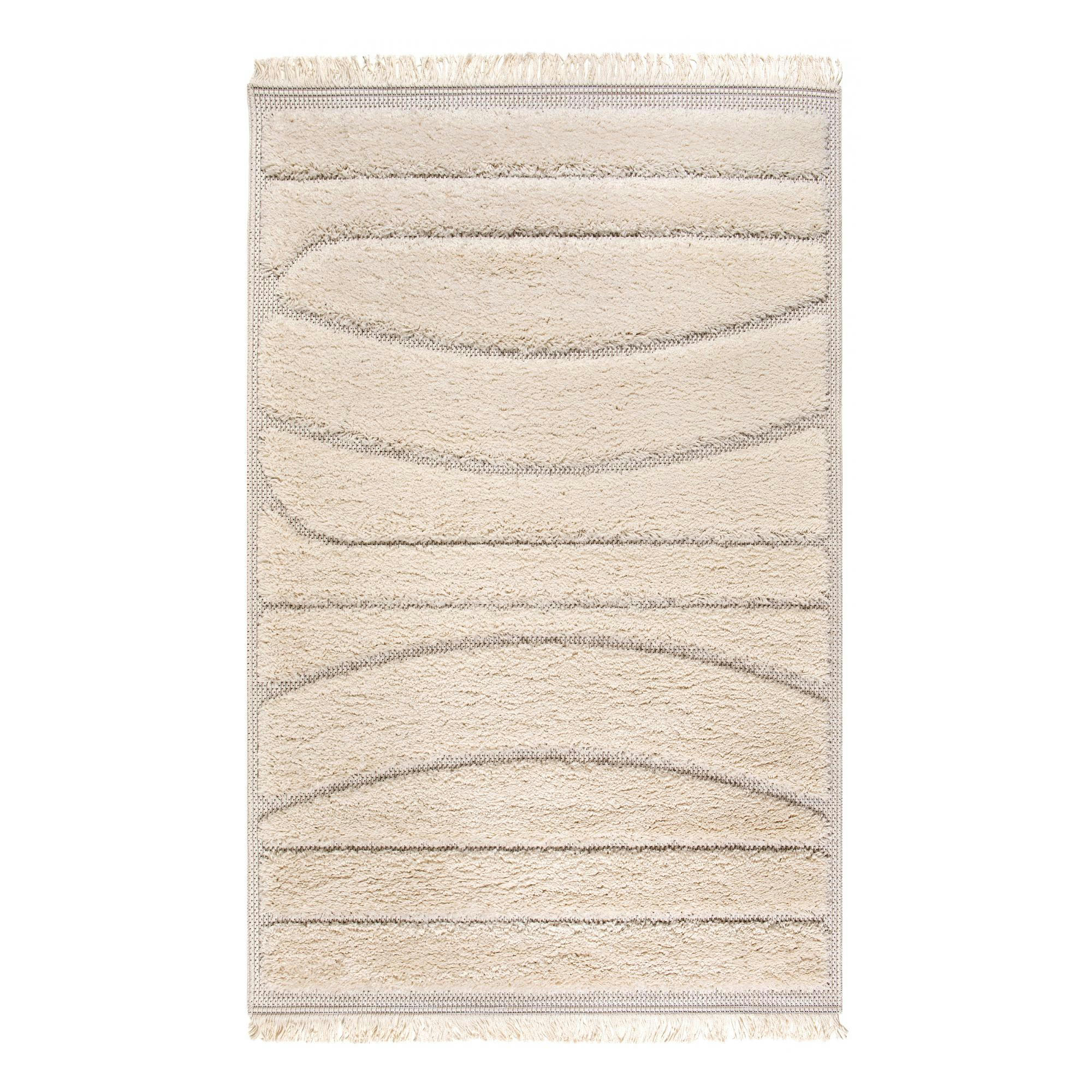 SOLAN - Tapis  en polypropylene neige 160 x 230