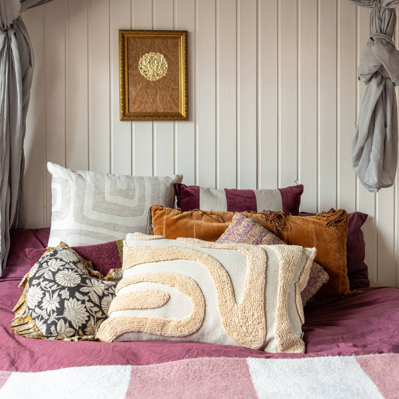 by fonQ Groovy Sierkussen 50 x 50 cm - Ivoor