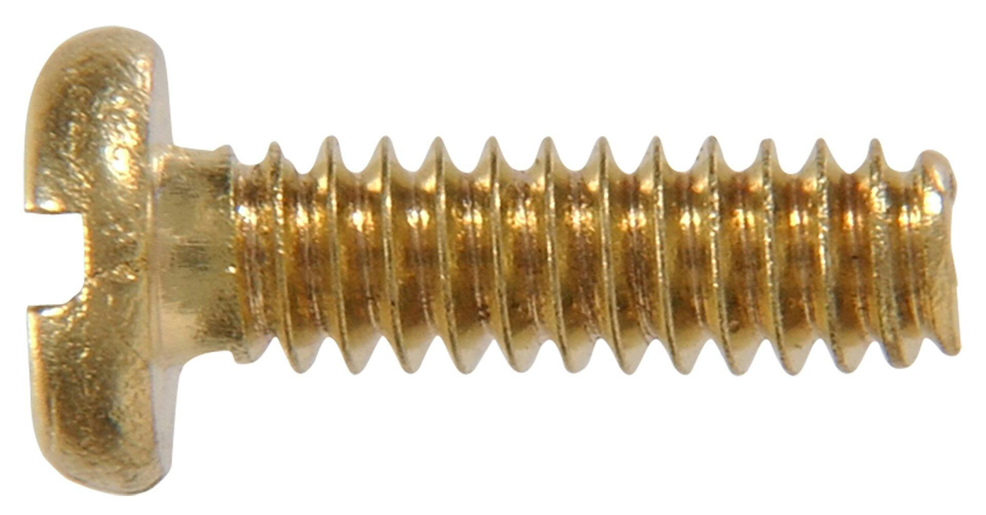 Hillman Pan Head Slotted Machine Screws, Brass, Assorted Sizes