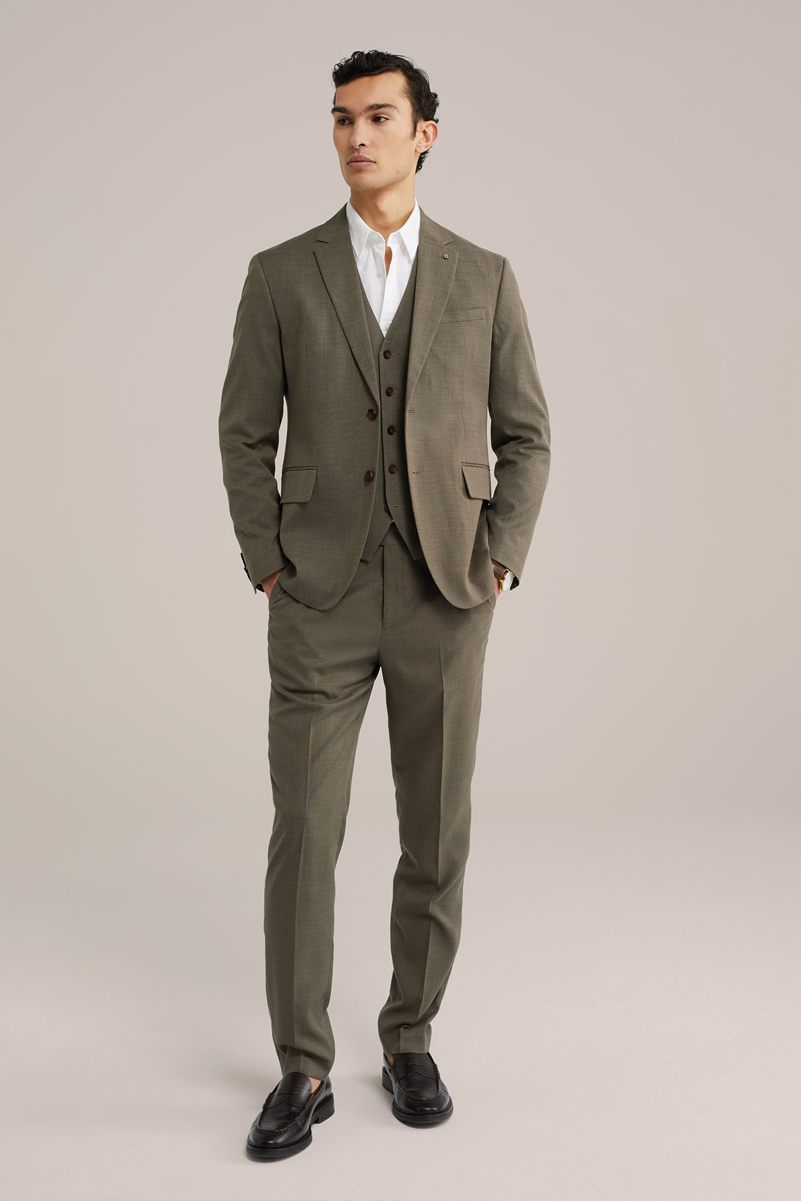 Heren slim fit pantalon