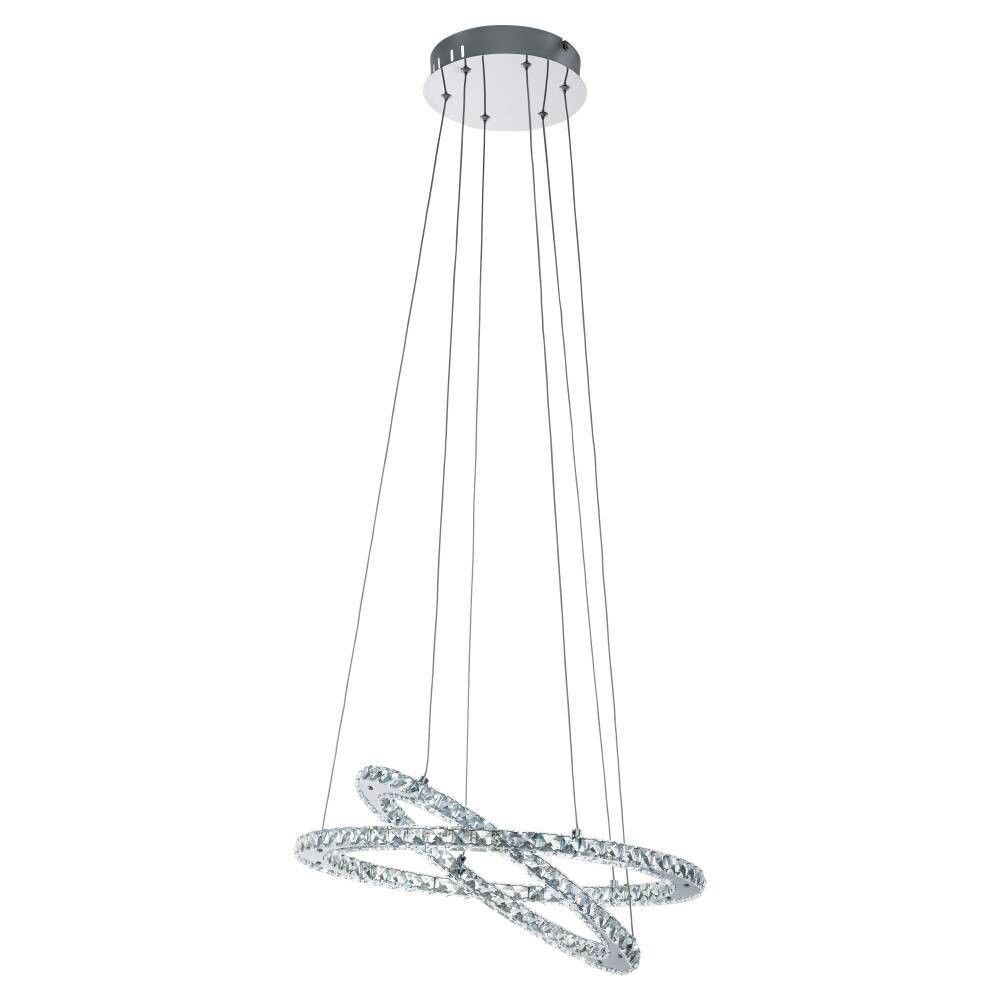 INNBYGGINGSSPOT EGLO TINUS1 FIRKANTET 225X225 3000K 16,5W MATT KROM