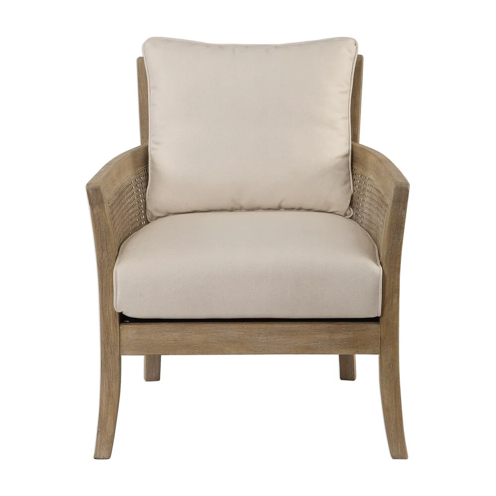 Uttermost Encore Sandstone Exposed Arm Chair