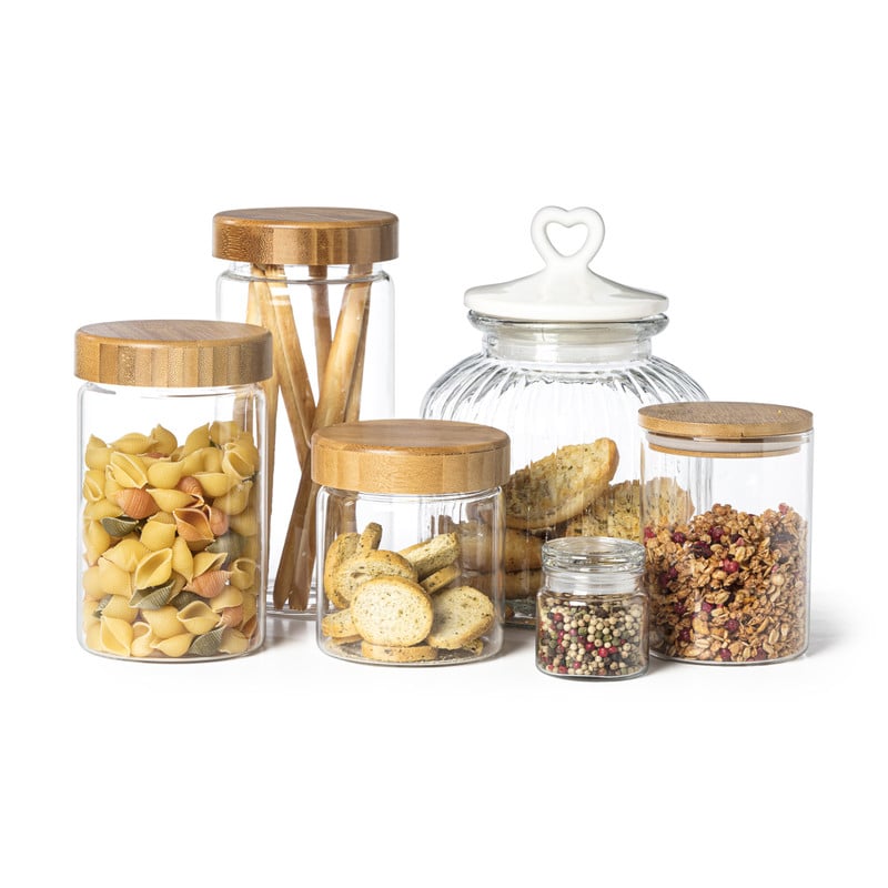 Voorraadpot met bamboe deksel - 900 ml