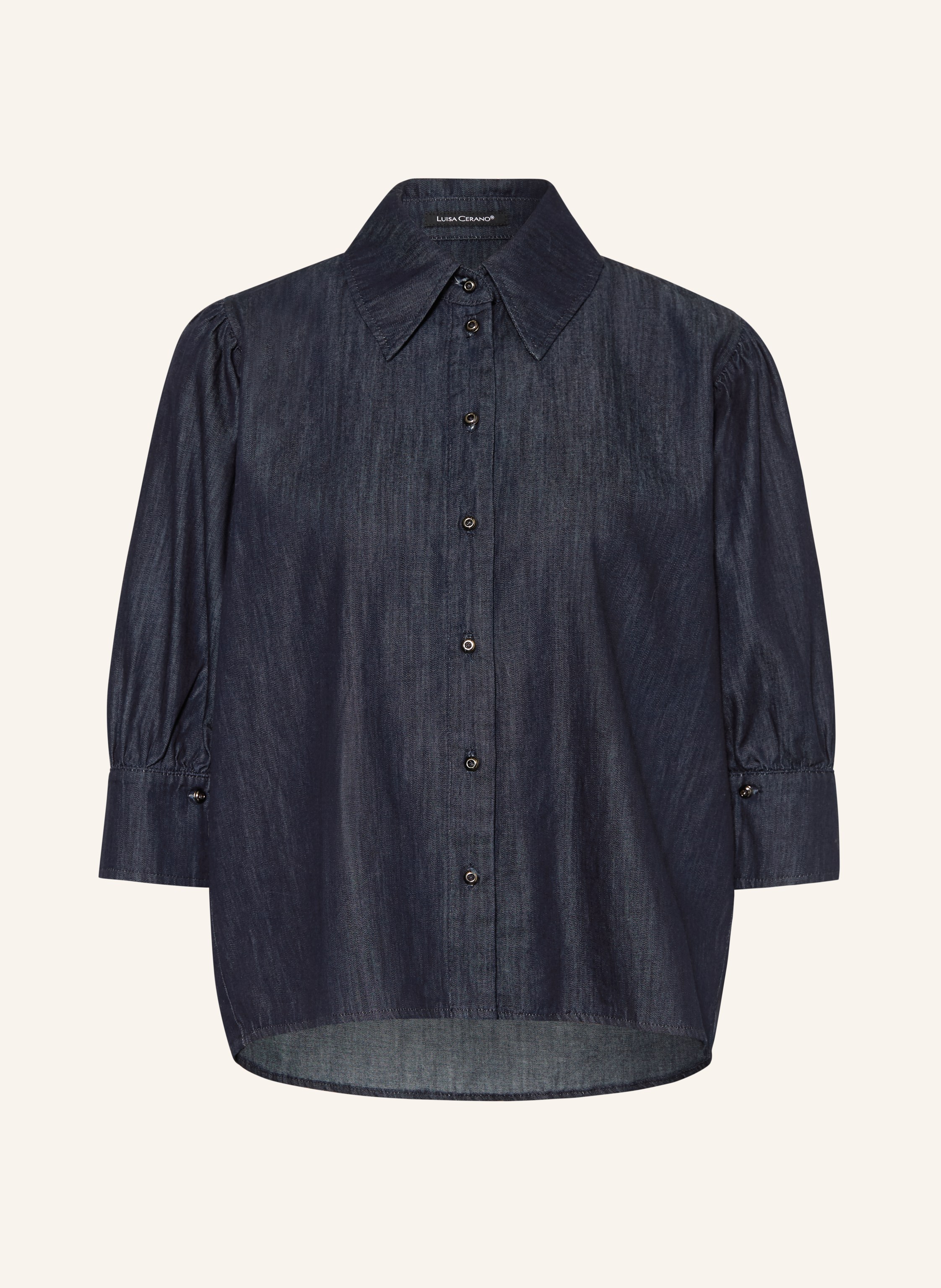 LUISA CERANO Jeansbluse mit 3/4-Arm