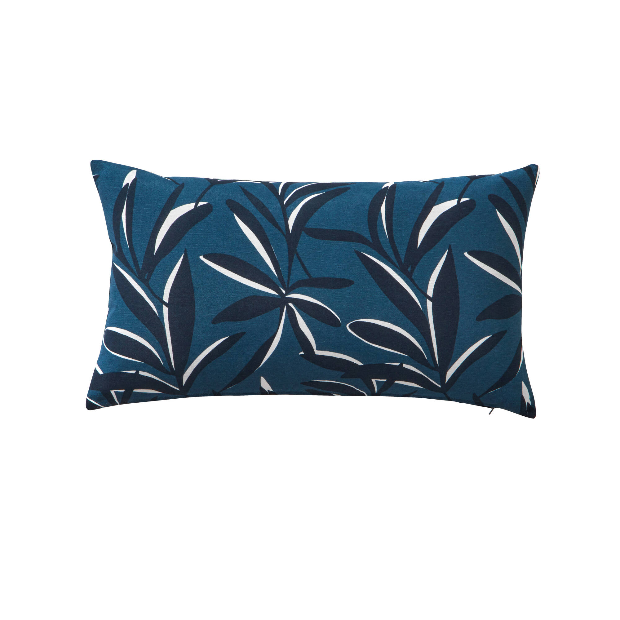 Housse de coussin imprimé feuillage