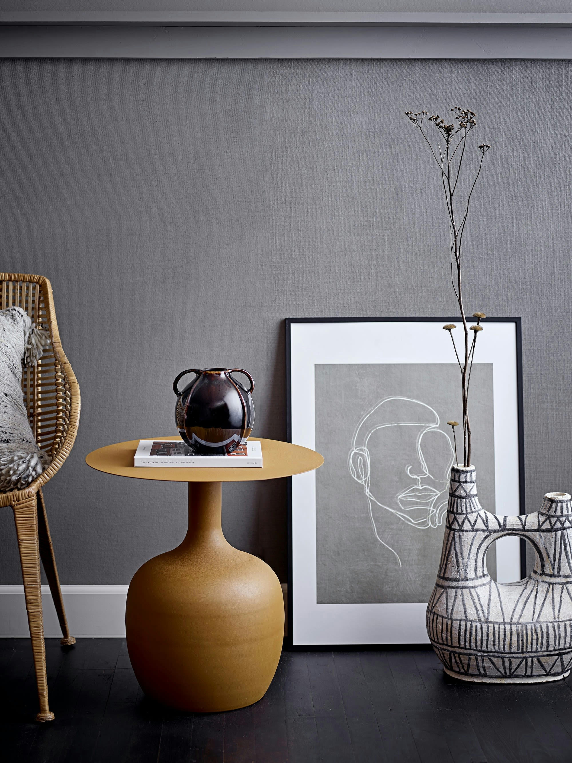 INELA - Vase Tania grès céramique H15cm