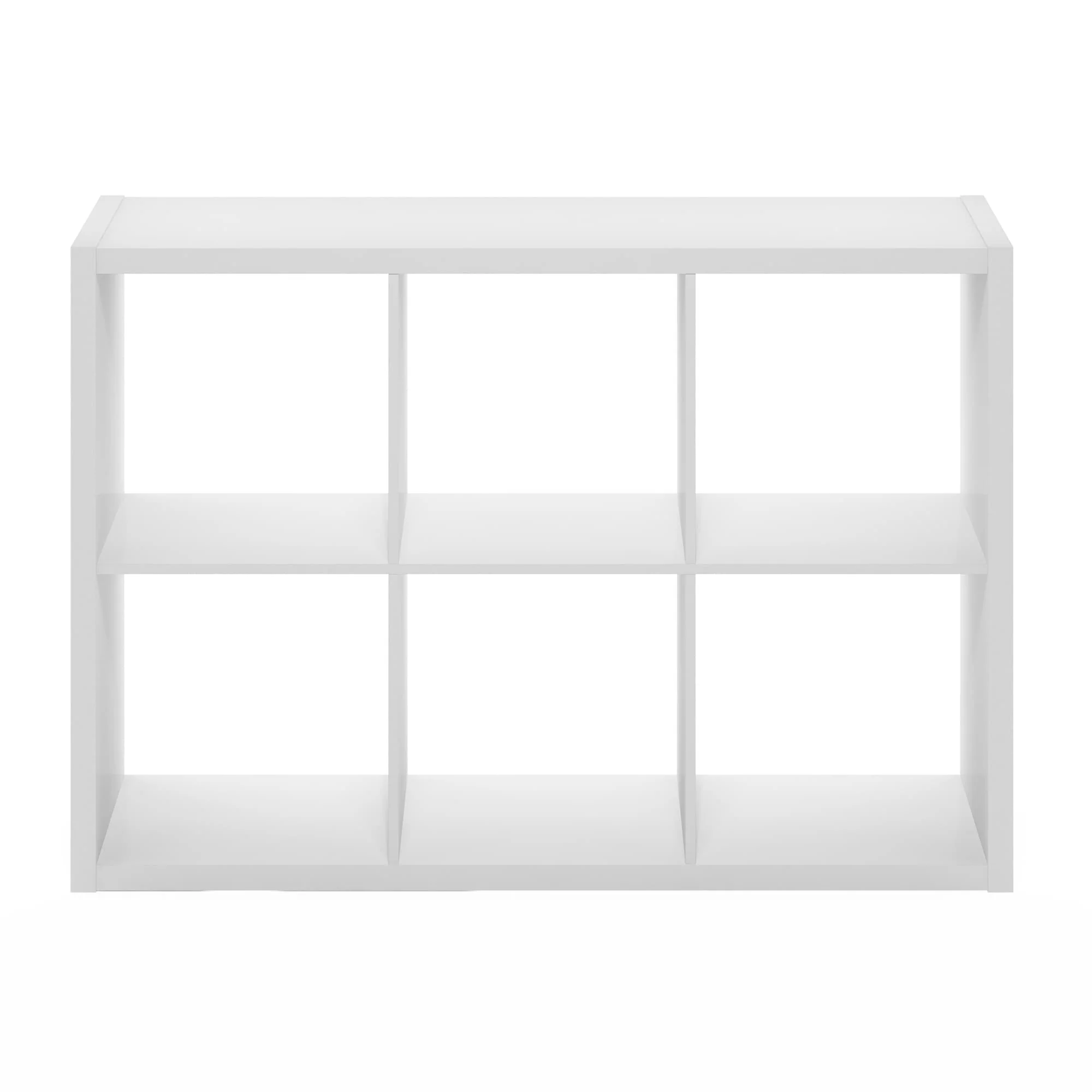 Furinno Cubicle Open Back Decorative Cube Storage Organizer, 6-Cube