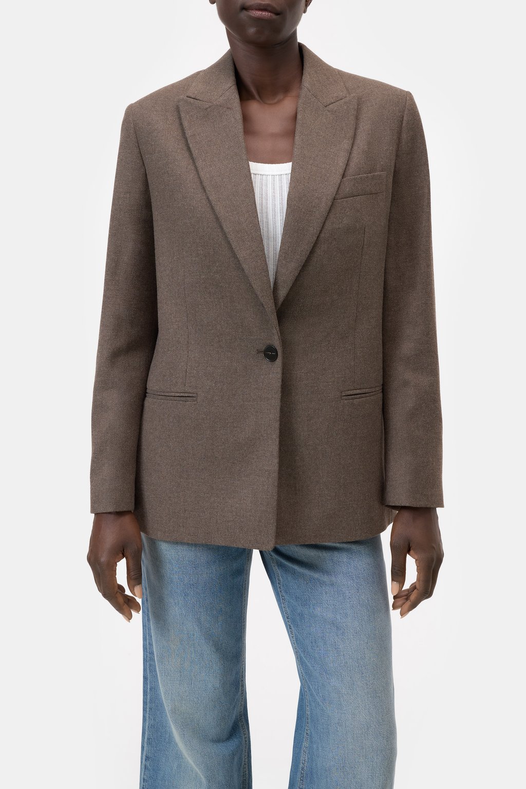 Contemporary Blazer aus Schurwolle-Mix