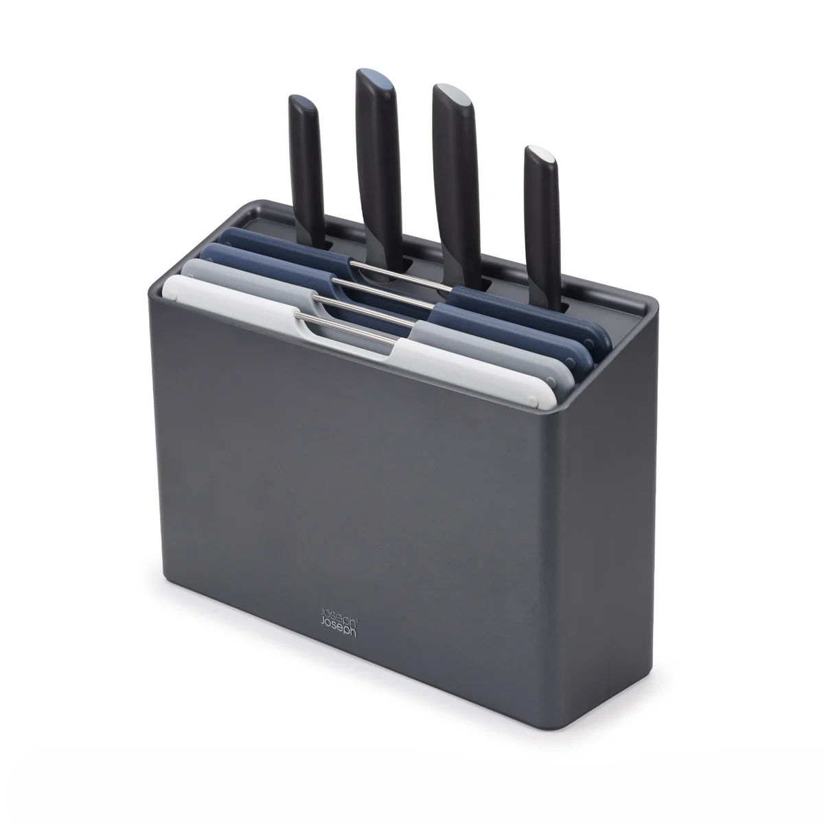 Joseph Joseph - Folio Plus Messer-und-Schneidebrett- Set, sky