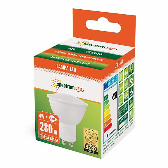 AMPOULE LED 4W CHAUDE GU10 230V WOJ 13259
