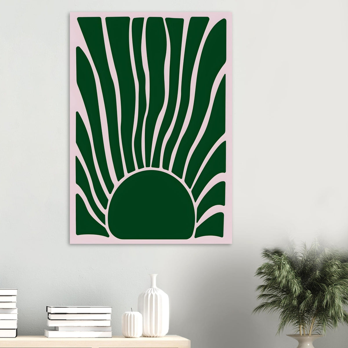 Artfulprints Poster Matisse – Flora flow  - 70x100 cm - Donkergroen