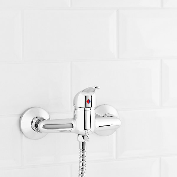 Mitigeur de douche mécanique entraxe 150 mm Arborg en laiton chromé